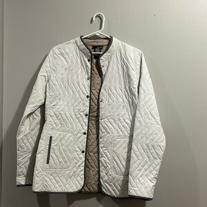 RENUAR white/cream button down puffer jacket